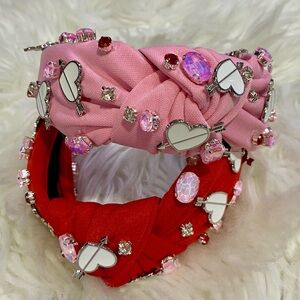 BRAND NEW WITH TAGS Valentine’s Day Heart & Stone Headbands for Girls